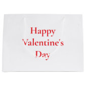 Valentinstag Roter Niedlich-farbiger Romantik 2025 Große Geschenktüte (Vorderseite)