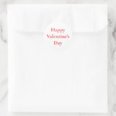 Valentinstag Roter Niedlich-farbiger Romantik 2025 Runder Aufkleber (Tasche)