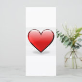 Valentinstag Rotes Herz (Stehend Vorderseite)