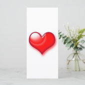 Valentinstag Rotes Herz (Stehend Vorderseite)