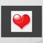 Valentinstag Rotes Herz Flyer (Vorne)