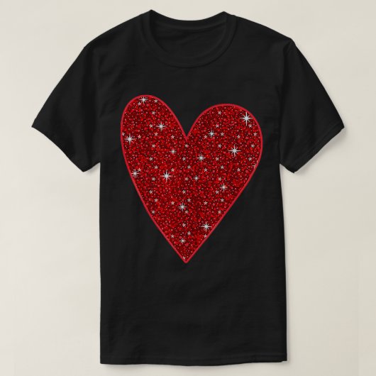 Valentinstag Rotes Herz Frauen Mädchen Top (Design vorne)