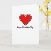 Valentinstag Rotes Herz Karte (Gelbe Blume)