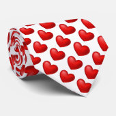 Valentinstag Rotes Herz Männer Krawatte (Gerollt)