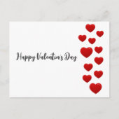 Valentinstag Rotes Herz Postkarte - Romantische (Vorderseite)