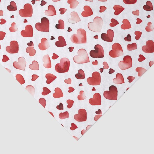 Valentinstag: Rotes Herz Seidenpapier (Detail)