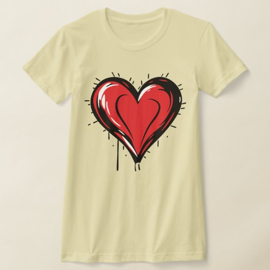 Valentinstag - Rotes Herz T-Shirt (Ablage )