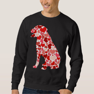 Valentinstag Rottweiler Dog Hearts Puppy Lover D Sweatshirt