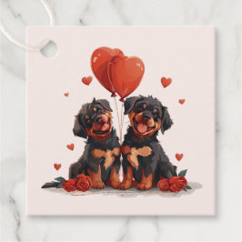 Valentinstag Rottweiler Hunde Geschenkanhänger