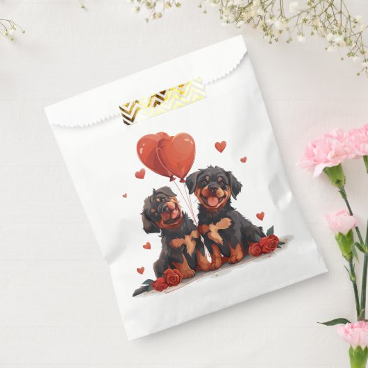 Valentinstag Rottweiler Hunde Geschenktütchen (Versiegelt)