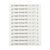 Valentinstag-Rücksendeadresse für benutzerdefinier (Bogen)