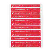 Valentinstag-Rücksendeadresse für benutzerdefinier (Bogen)