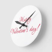 Valentinstag Runde Wanduhr (Winkel)