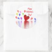 Valentinstag Runder Aufkleber (Tasche)