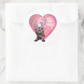 Valentinstag Runder Aufkleber (Tasche)