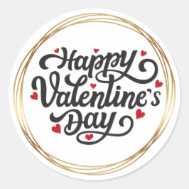 Valentinstag Runder Aufkleber
