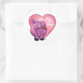 Valentinstag Runder Aufkleber (Tasche)