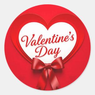Valentinstag Runder Aufkleber