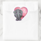 Valentinstag Runder Aufkleber (Tasche)