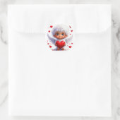 Valentinstag Runder Aufkleber (Tasche)