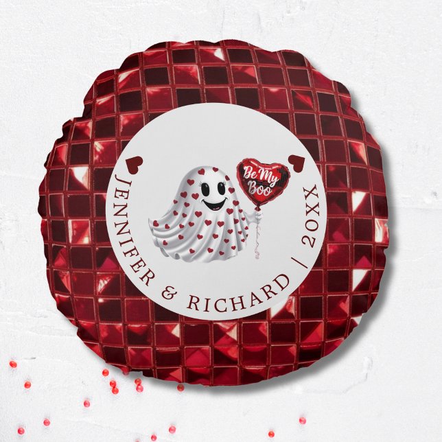 Valentinstag Rundkissen mit Cherry Vibe Rundes Kissen (Valentine's Day Round Pillow with Cherry Vibe)