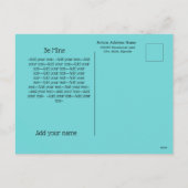 Valentinstag Rustikaler Blaupferd Feiertagspostkarte (Rückseite)