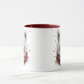 Valentinstag Samojede Hund Tasse (Zentrum)
