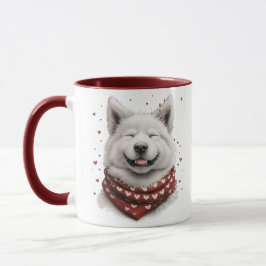 Valentinstag Samojede Hund Tasse