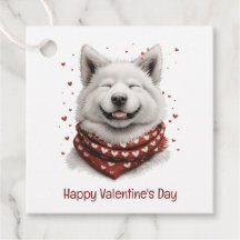 Valentinstag Samoyed Hund