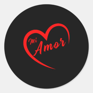 Valentinstag San Valentin Tag Der Liebe Meine Lieb Runder Aufkleber