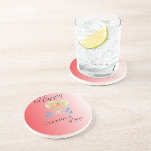 Valentinstag Sandstein Untersetzer (Seite)