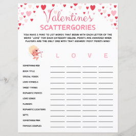 Valentinstag Scattergories Game