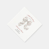 Valentinstag-Schatz-Baby-Party Serviette (Ecke)