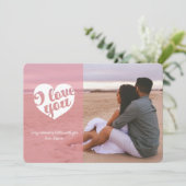 Valentinstag-Schatz-Foto Feiertagskarte (Stehend Vorderseite)