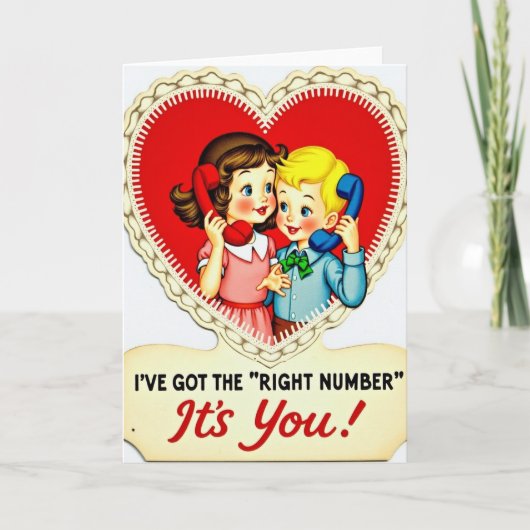 Valentinstag-Schatz Telefonkarte Karte (Vorderseite)