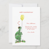 Valentinstag Schildkrötenlehrer Valentine Feiertagskarte (Vorderseite)