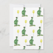 Valentinstag Schildkrötenlehrer Valentine Feiertagskarte (Rückseite)