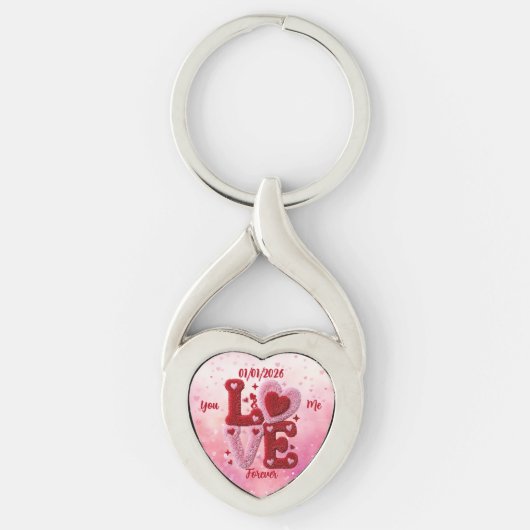 Valentinstag Schlüsselanhänger (Vorderseite)