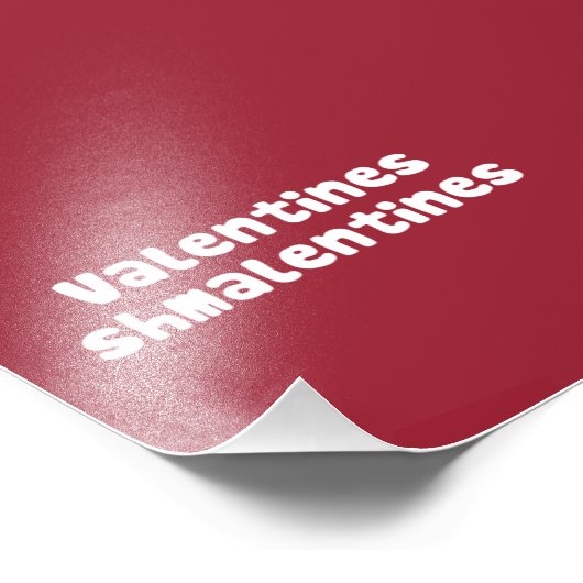 Valentinstag Schmalentines Day Fotodruck (Ecke)