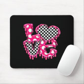 Valentinstag Schmelzende Liebe Mit Süßem Karoherz Mousepad (Mit Mouse)
