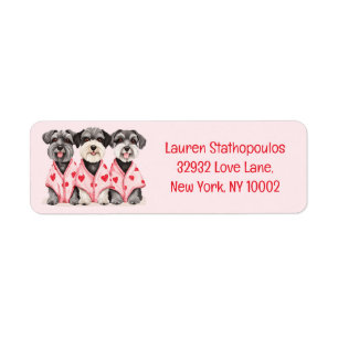 Valentinstag Schnauzer Hunde
