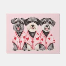 Valentinstag Schnauzer Hunde