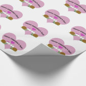 Valentinstag-Schnecken Geschenkpapier (Ecke)