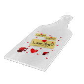 Valentinstag Schneidebrett (Ecke)