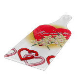 Valentinstag Schneidebrett (Ecke)