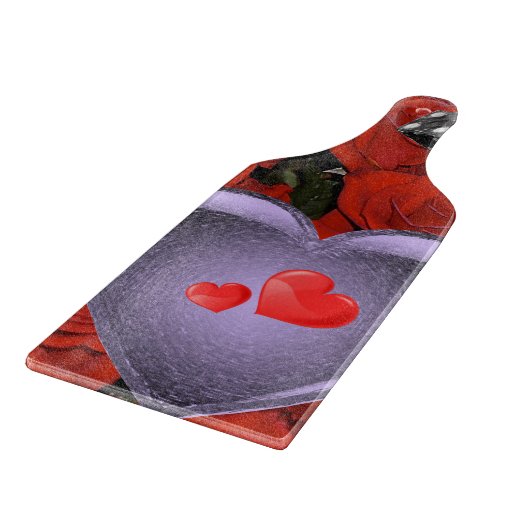Valentinstag Schneidebrett (Ecke)