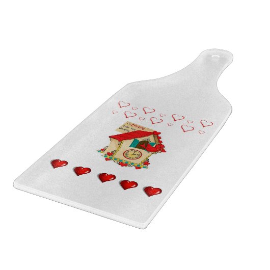 Valentinstag Schneidebrett (Ecke)