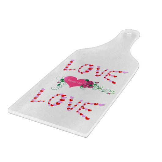 Valentinstag Schneidebrett (Ecke)