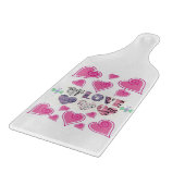 Valentinstag Schneidebrett (Ecke)