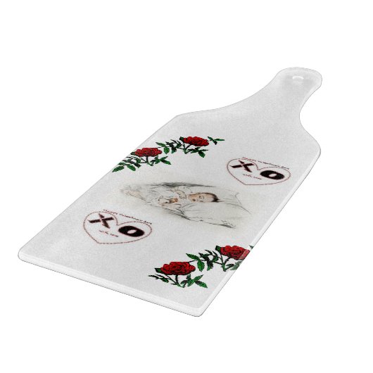 Valentinstag Schneidebrett (Ecke)